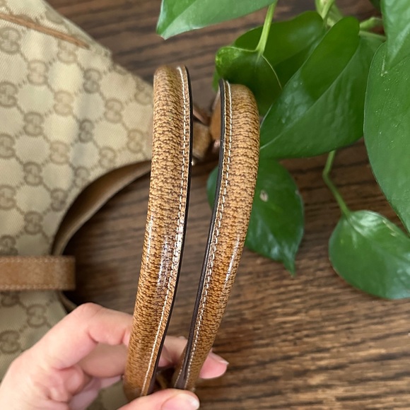 Vintage Gucci Beige and Brown Monogram GG Jackie Shoulder Bag 1244072123 - Picture 8 of 15